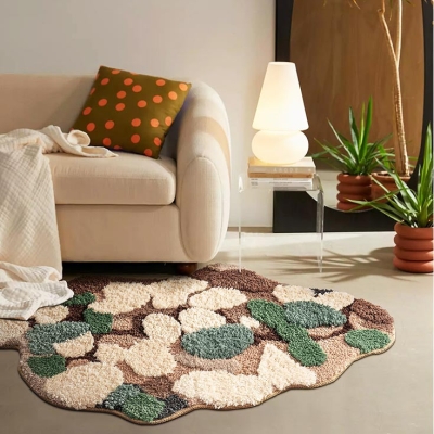 3D Magic Flower Garden Leaves Bath Mat, 60cmX90cm Mom‘s Day Gift