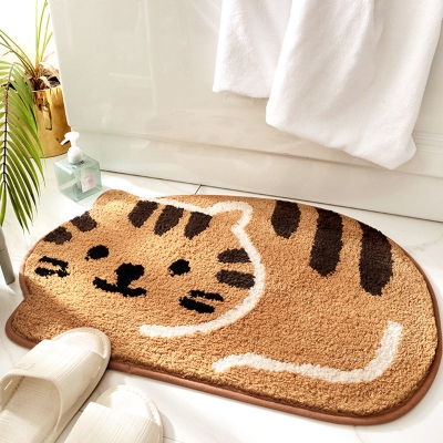 Smiling Cat Bath Mat