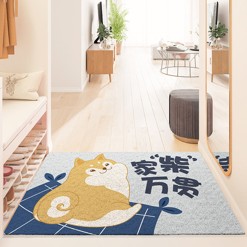 Cute Shiba Inu PVC Coil Door Mat