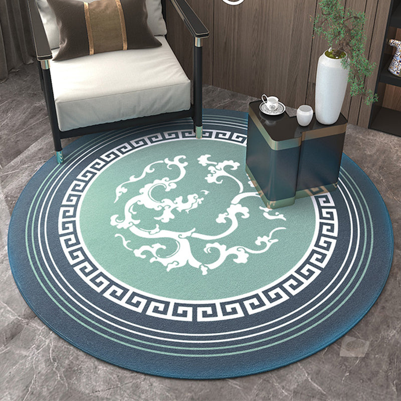Simplicity Patterned Rug Multi Colored Chinese Carpet Polypropylene Non-Slip Machine Wash Pet-Friendly Rug for Study Room