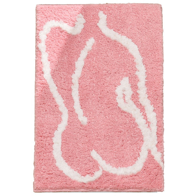 Pink Naked Back Bath Mat