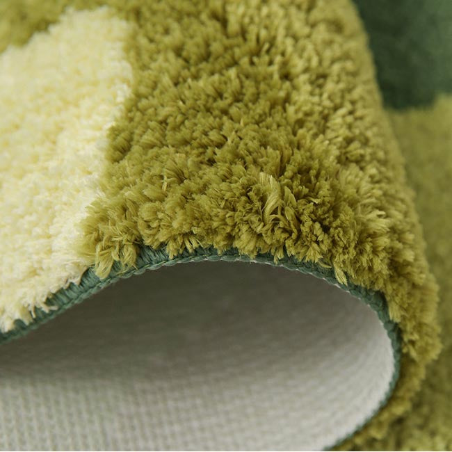 3D Pastoral Moss Leaves Area Rug Carpet