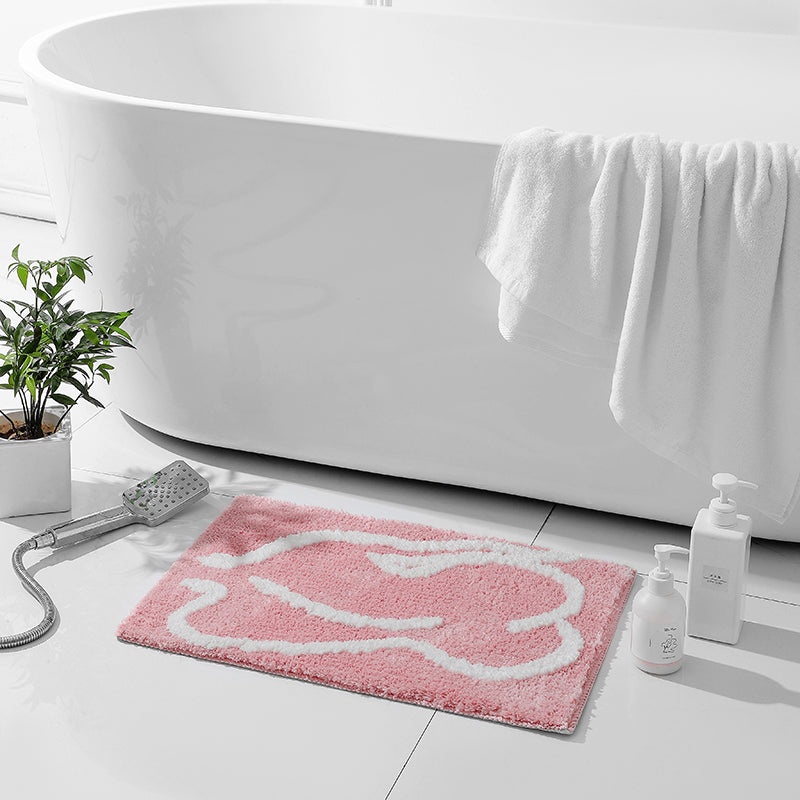 Pink Naked Back Bath Mat