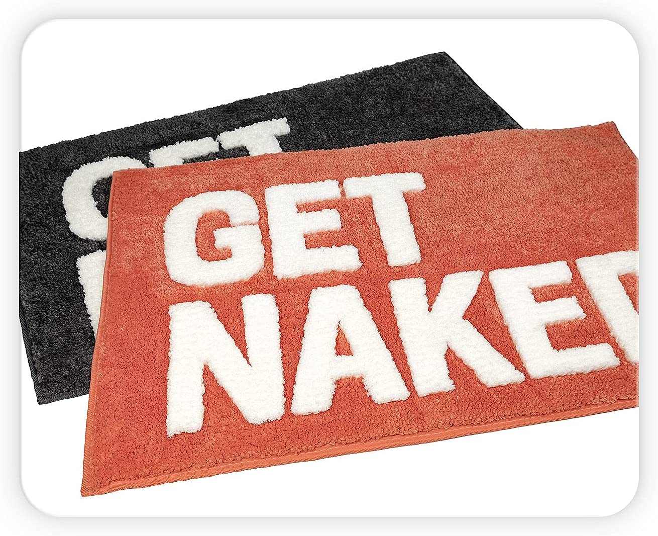 Red/Grey Get Naked Bath Mat