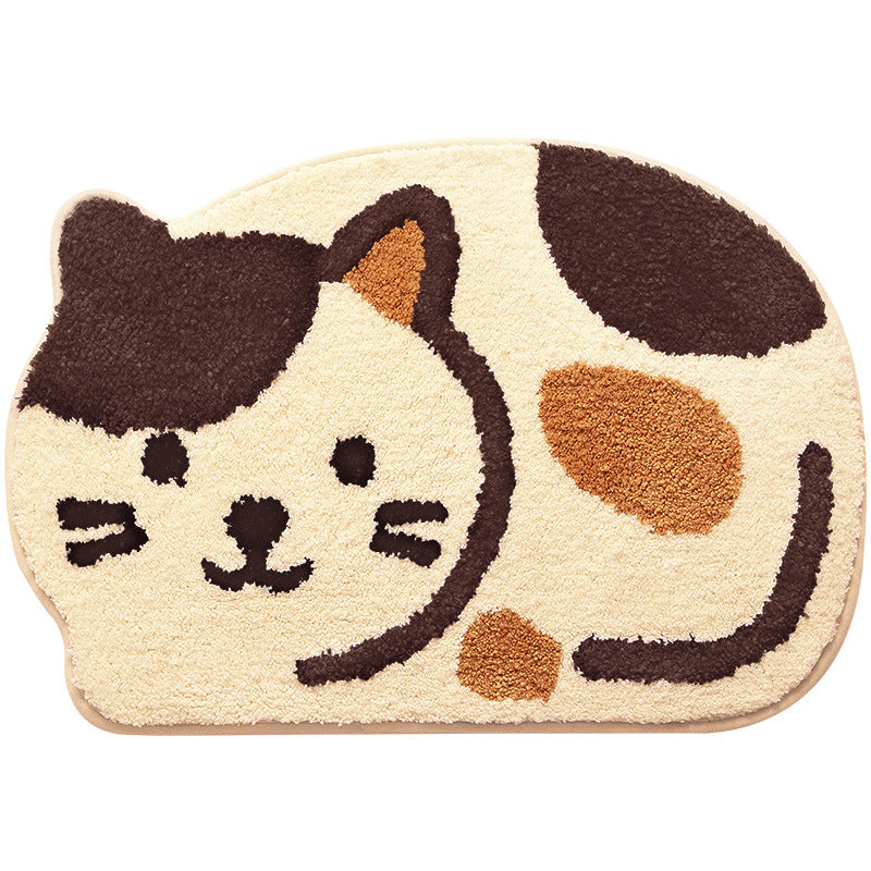 Smiling Cat Bath Mat
