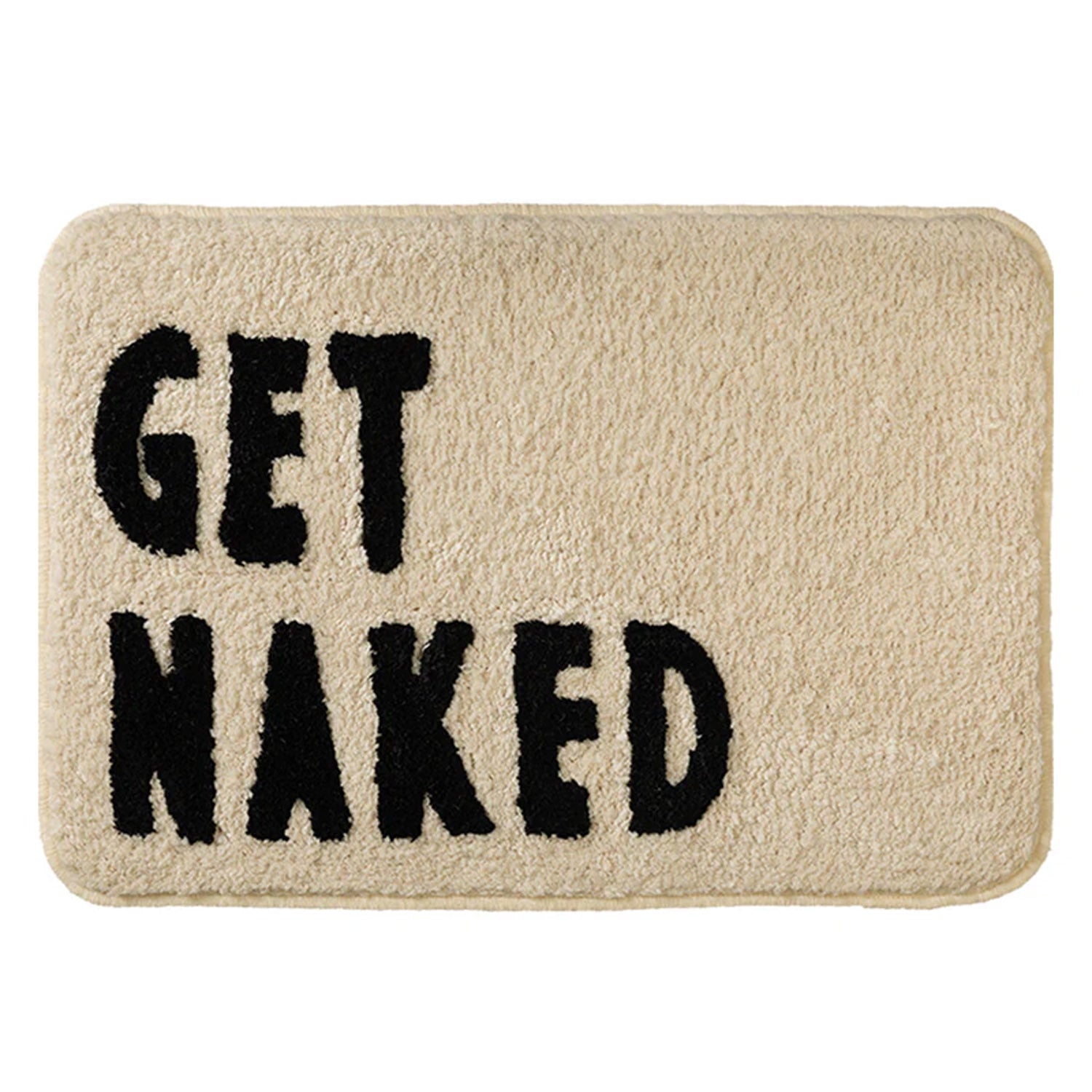 Beige Get Naked Bath Mat