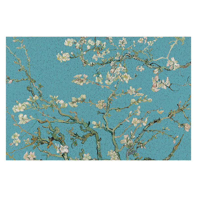 White Apricot Flowers And Blue Sky PVC Coil Door Mat