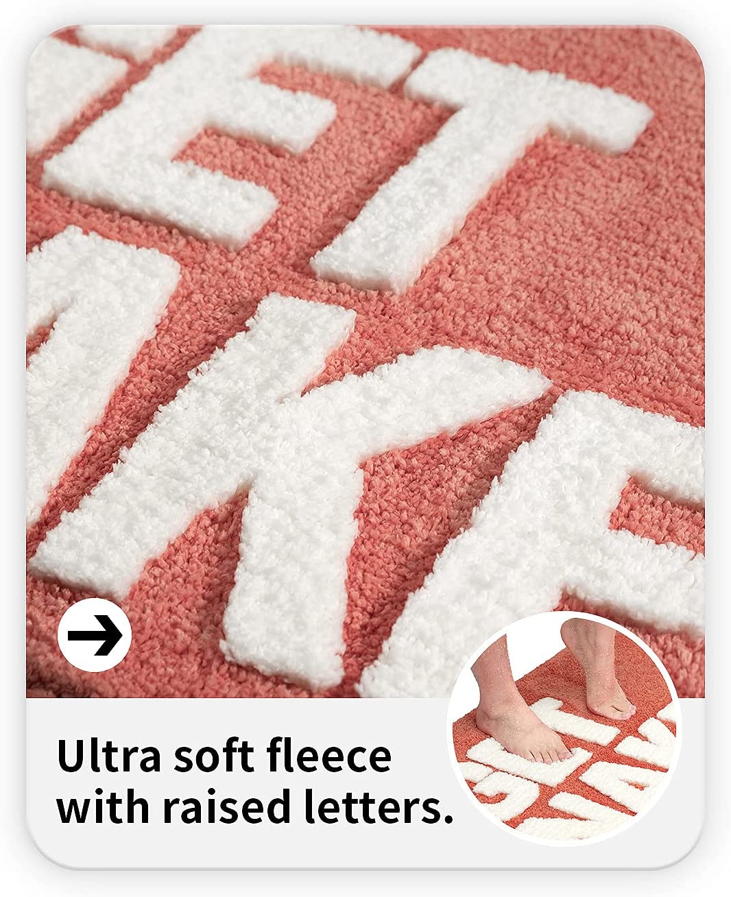 Red/Grey Get Naked Bath Mat