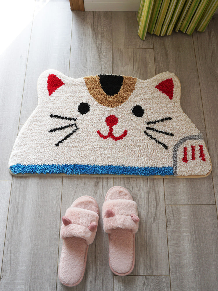 Cute Cartoon Cat Bath Mat