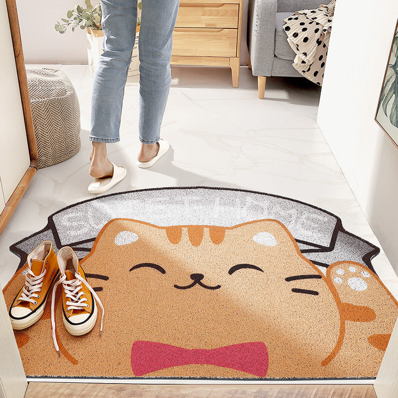 Cute Cat PVC Coil Door Mat