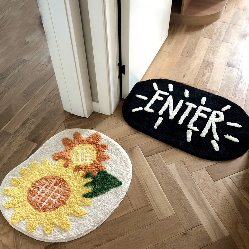 Sun and Sunflower Bath Mat