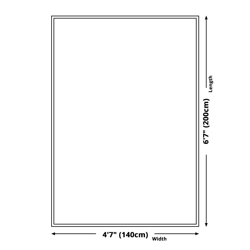 Unique Colorblock Rug Blue and Purple Minimalist Rug Polyester Pet Friendly Washable Non-Slip Area Rug for Bedroom