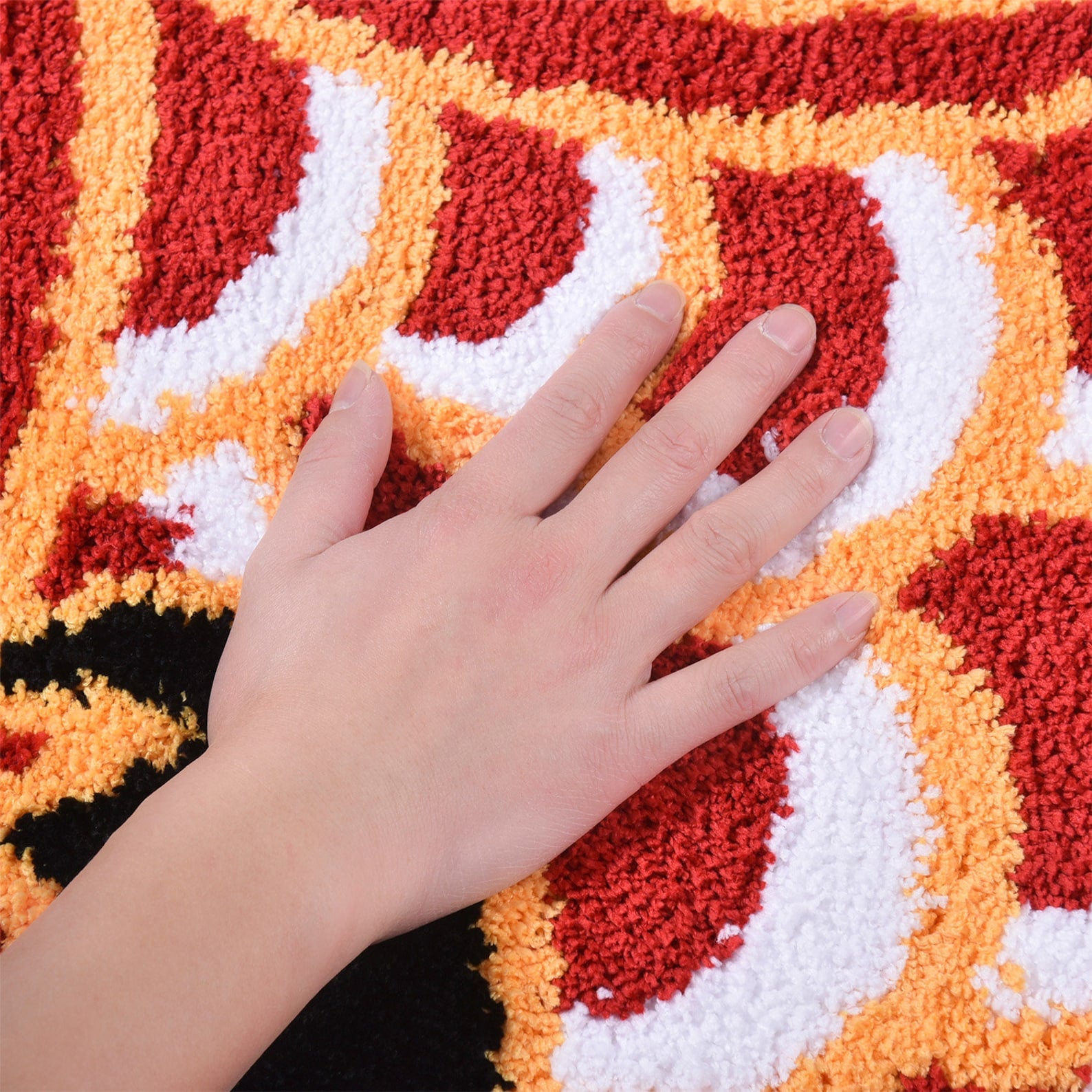 Cute Red Koi Fish Bath Mat