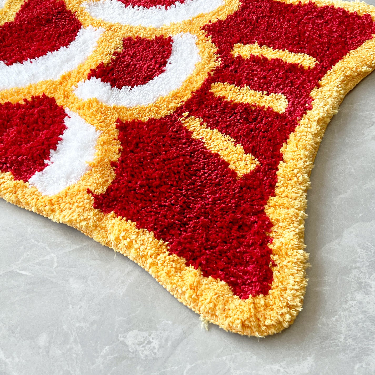 Cute Red Koi Fish Long Runner Mat, Extra Big Bedroom Mat, 64x120cm / 25x47 Inches