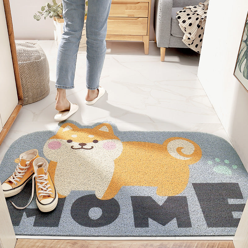 Cute Shiba Inu PVC Coil Door Mat