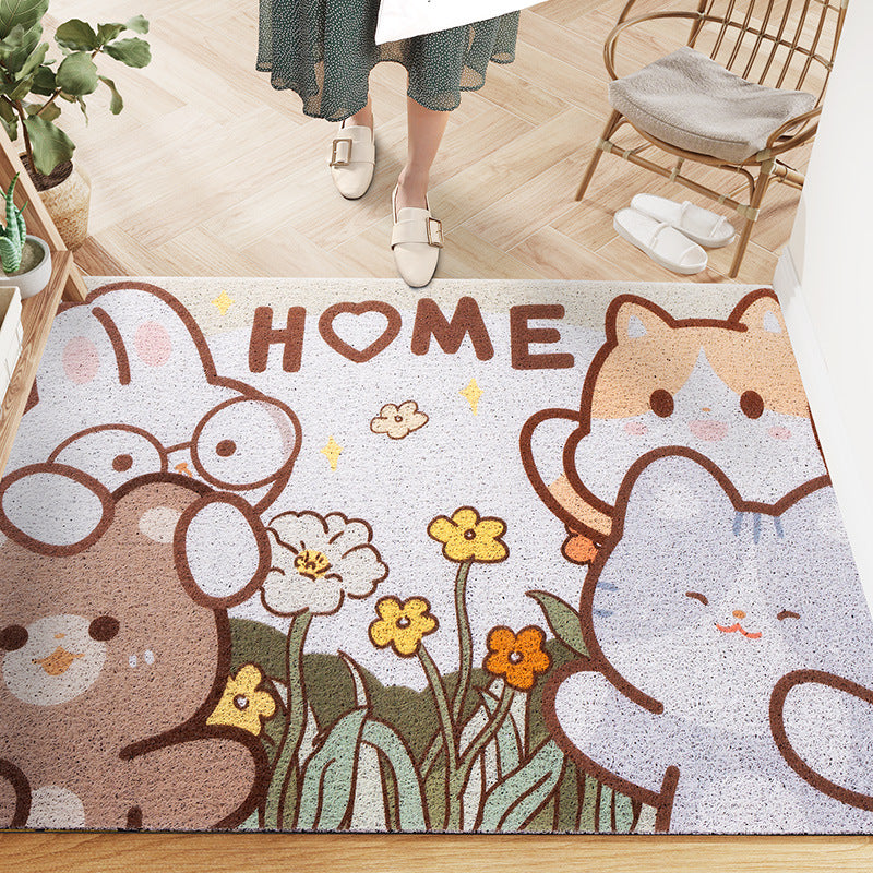Cute Animal Park PVC Coil Door Mat