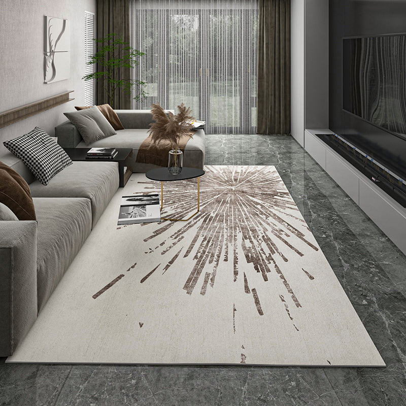 Industrial Rust Print Rug Multi-Color Synthetics Carpet Anti-Slip Machine Washable Stain Resistant Rug for Home