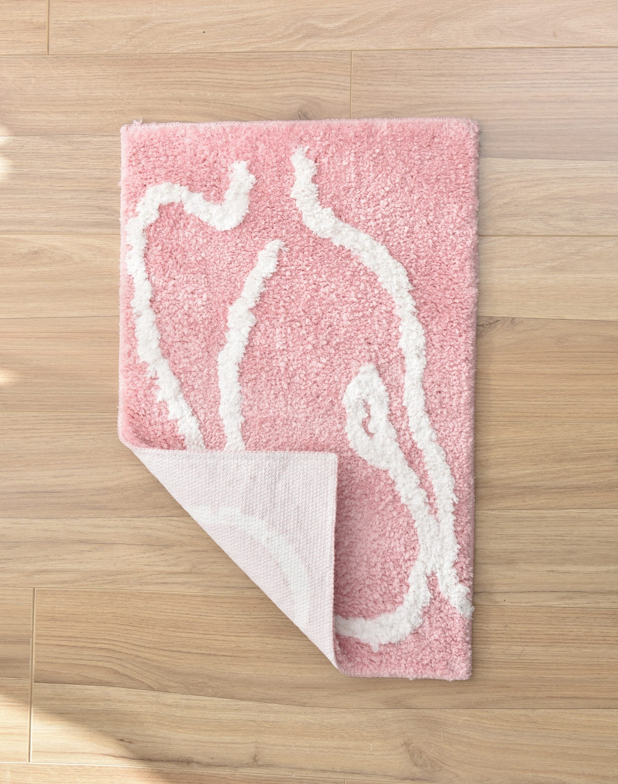 Pink Naked Back Bath Mat
