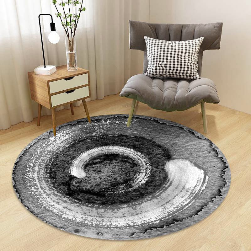 Chinoiserie Floral Rug Multi-Color Polypropylene Carpet Pet-Friendly Anti-Slip Backing Stain Resistant Rug for Drawing Room