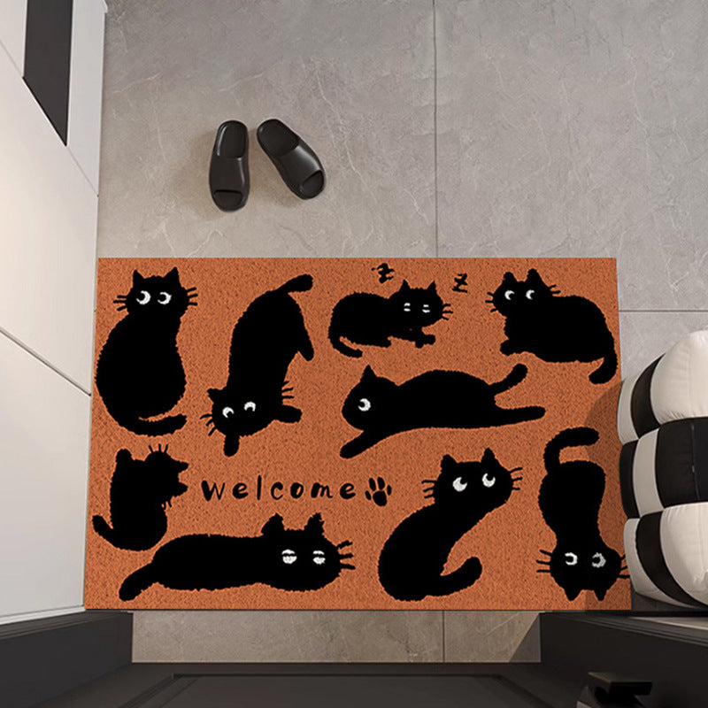 Say Welcome Cat Door Mat
