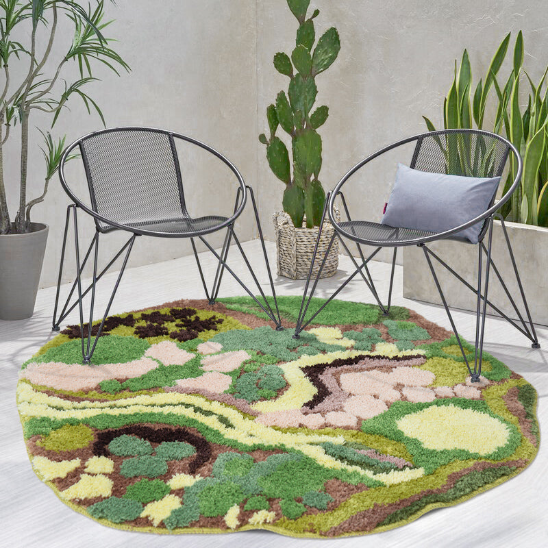 3D Mossy Forest Leaves Area Rug Mat Carpet Mom‘s Day Gift