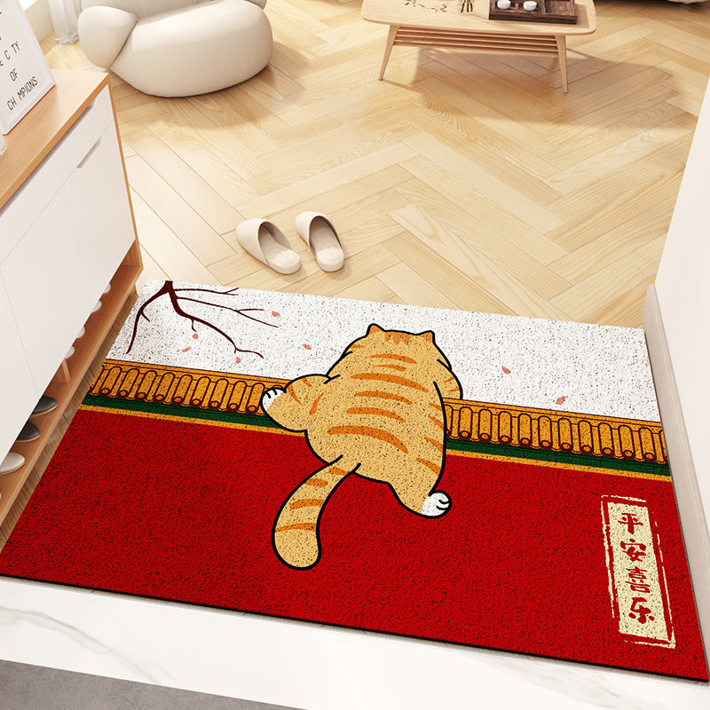 Cat Climbing Palace Wall PVC Coil Door Mat