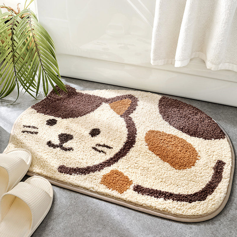 Smiling Cat Bath Mat
