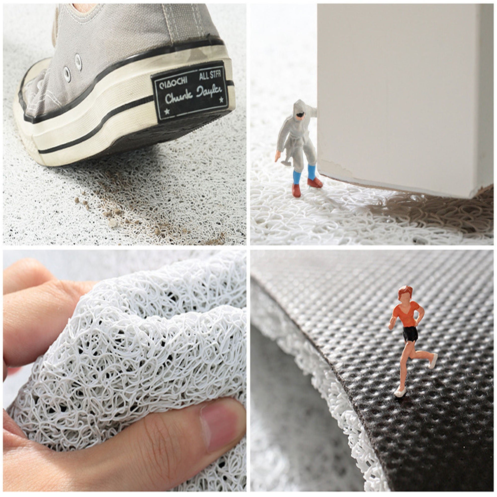 Japanese Style Blue Wave Cutting Entrance Door Mat