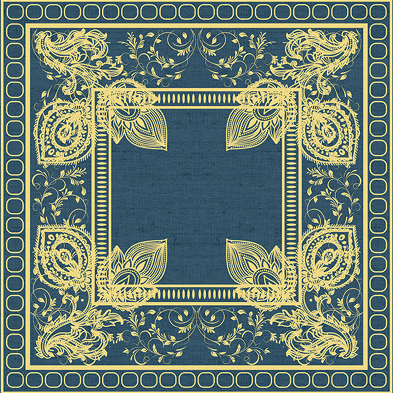Multi-Color Patterned Rug Polypropylene Asia Indoor Rug Non-Slip Backing Stain-Resistant Area Carpet for Living Room