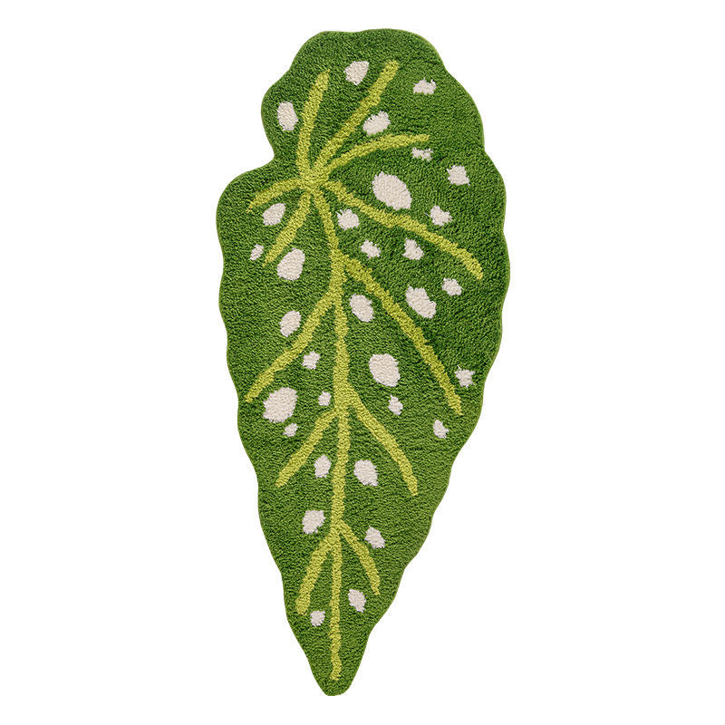 Tropical Green Leaf Mat, Kitchen Bedroom Are Rug, Long Runner Mat