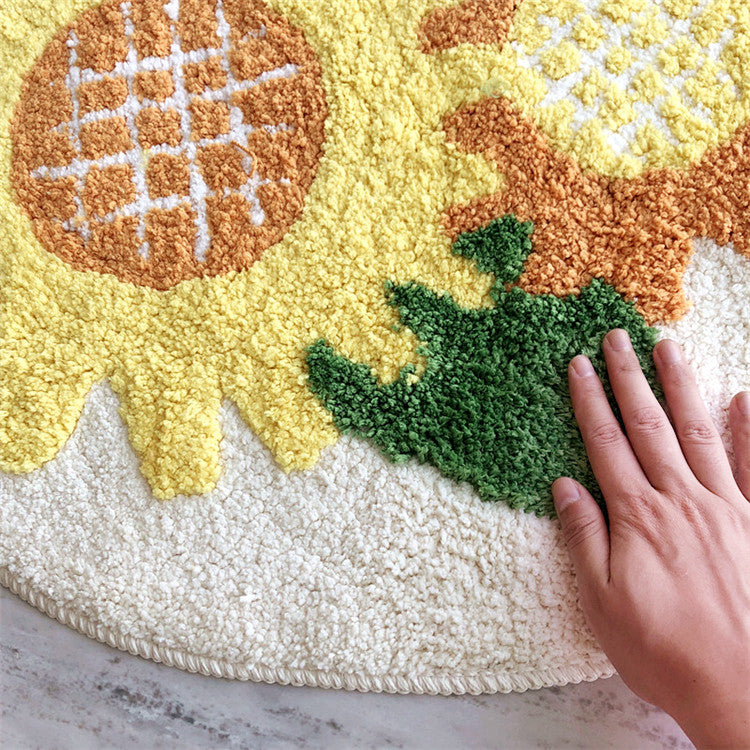 Sun and Sunflower Bath Mat