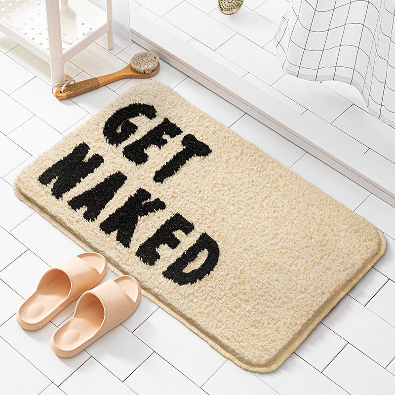 Beige Get Naked Bath Mat