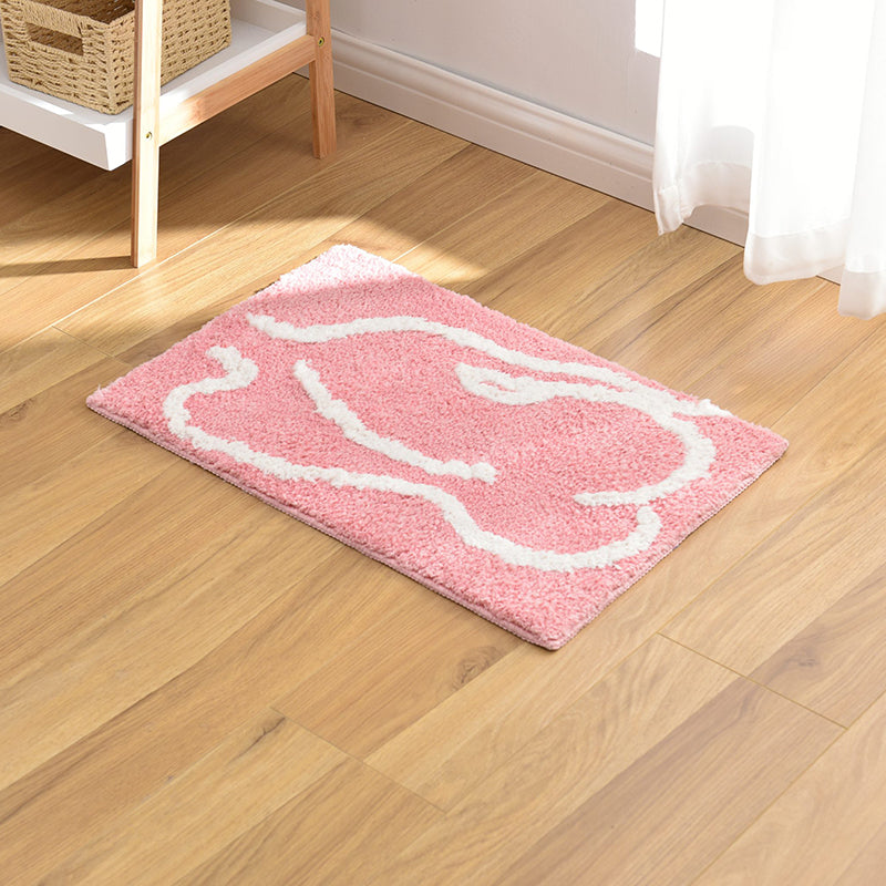 Pink Naked Back Bath Mat